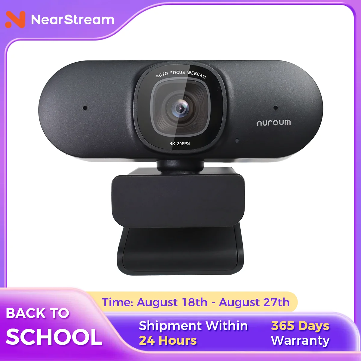 NUROUM 4K Conference Camera USB PC Privacy Protection Webcam HD Autofocus AI Noise Suppression with Microphone
NUROUM 4K Conference Camera USB PC Privacy Protection Webcam HD Autofocus AI Noise Suppression with Microphone