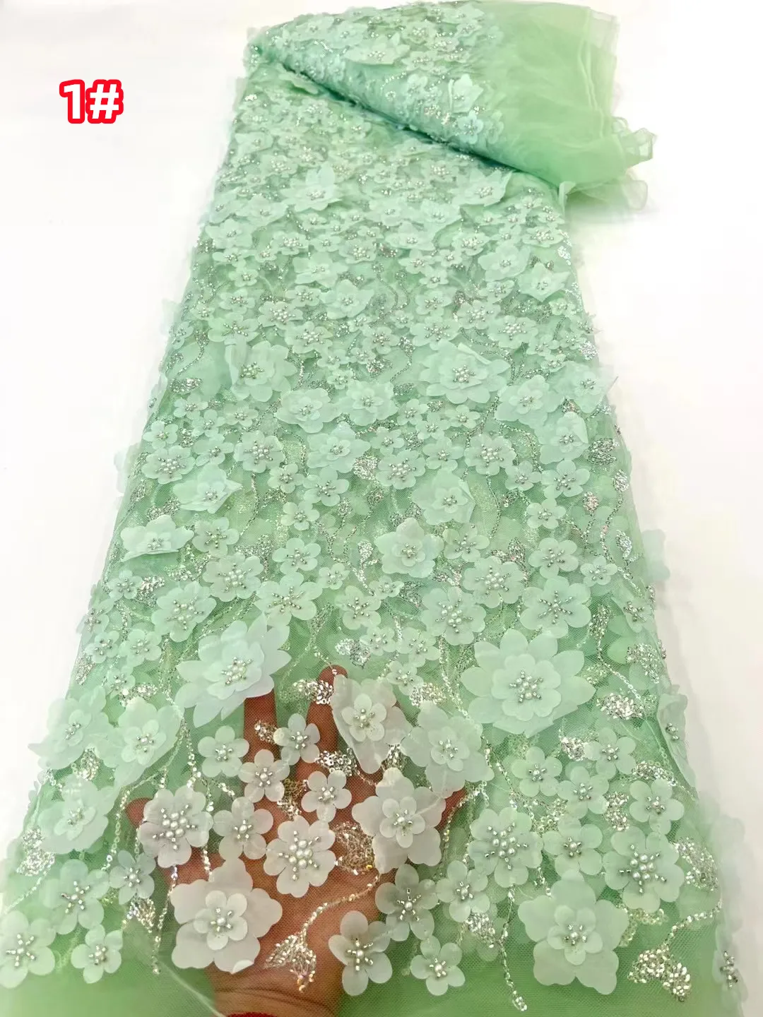 New Exquisite 3D Applique Bead Tube Beads Lace Mesh, French Tulle Lace Fashion Evening Dress Skirt Design Fabric
New Exquisite 3D Applique Bead Tube Beads Lace Mesh, French Tulle Lace Fashion Evening Dress Skirt Design Fabric