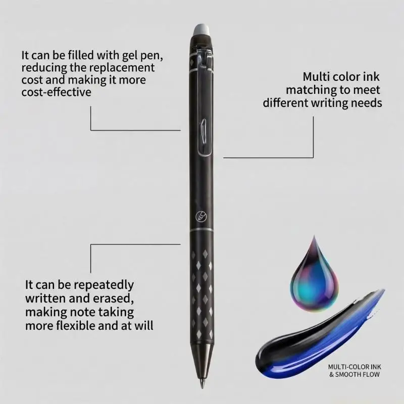 Gel Pens Neutral Pens Erasable 0.5mm Fine Point Smooth Writing Liquid Pen Designed for Offices Home & School Use
Gel Pens Neutral Pens Erasable 0.5mm Fine Point Smooth Writing Liquid Pen Designed for Offices Home & School Use
