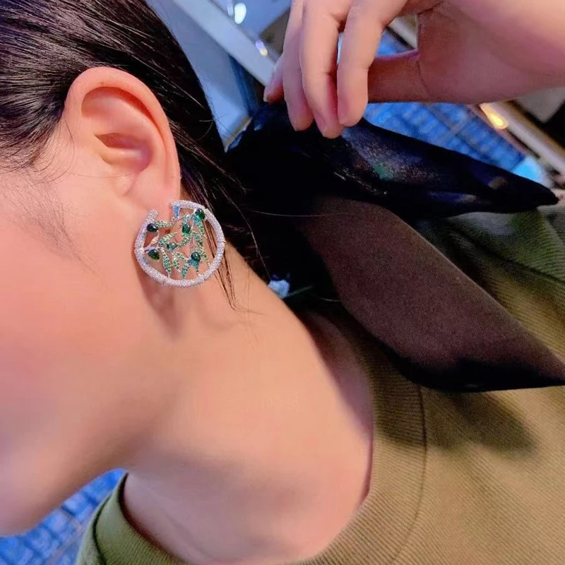 Bamboo Earring Brooch Jewelry Sets For Women Fine Jewelry Female Gift 925Sterling Silver With Cubic Zircon Free Shipping
Bamboo Earring Brooch Jewelry Sets For Women Fine Jewelry Female Gift 925Sterling Silver With Cubic Zircon Free Shipping