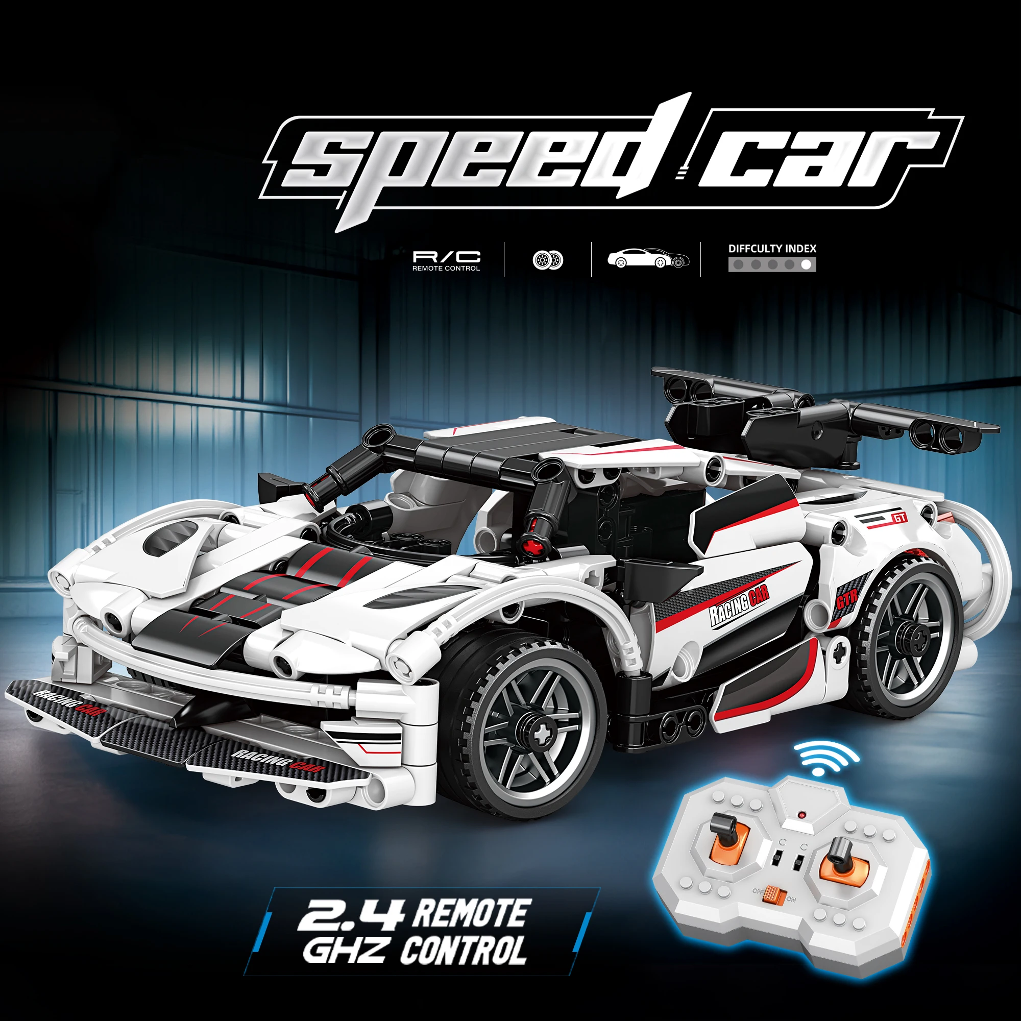 Building Block Car, Remote Control Sports Car, RC Race Car, Bricks Car Toy, DIY Assembly Toy Vehicle, Christmas Gift
Building Block Car, Remote Control Sports Car, RC Race Car, Bricks Car Toy, DIY Assembly Toy Vehicle, Christmas Gift
