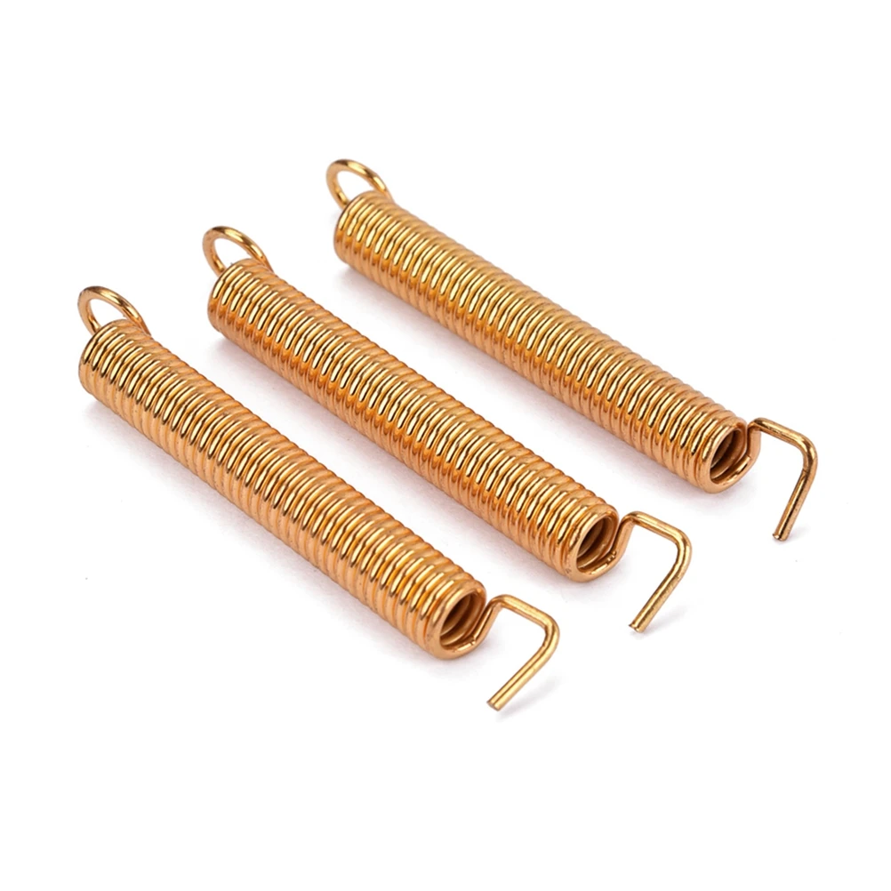3 PCS Electric Guitar Tremolo Bridge Tension Springs Tremolo Bridge System Springs for / Style Electric Guitar (Golden)
3 PCS Electric Guitar Tremolo Bridge Tension Springs Tremolo Bridge System Springs for / Style Electric Guitar (Golden)