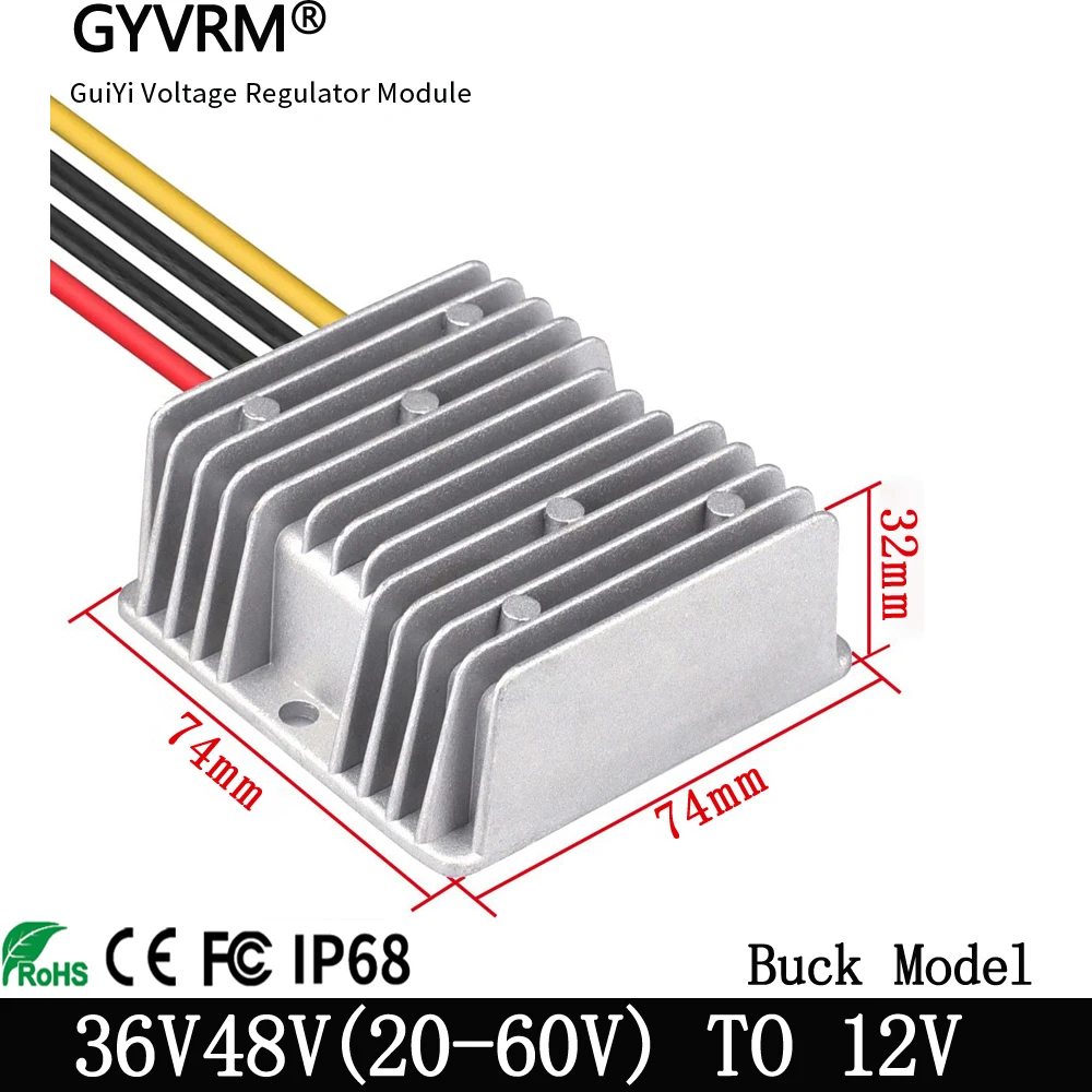 dc dc 48v to 12v dc converter 48V to 12V 5A -30A Step Down Model 36V-48V to 12V 360W Buck Converter Support 20-60V Input Voltage
dc dc 48v to 12v dc converter 48V to 12V 5A -30A Step Down Model 36V-48V to 12V 360W Buck Converter Support 20-60V Input Voltage