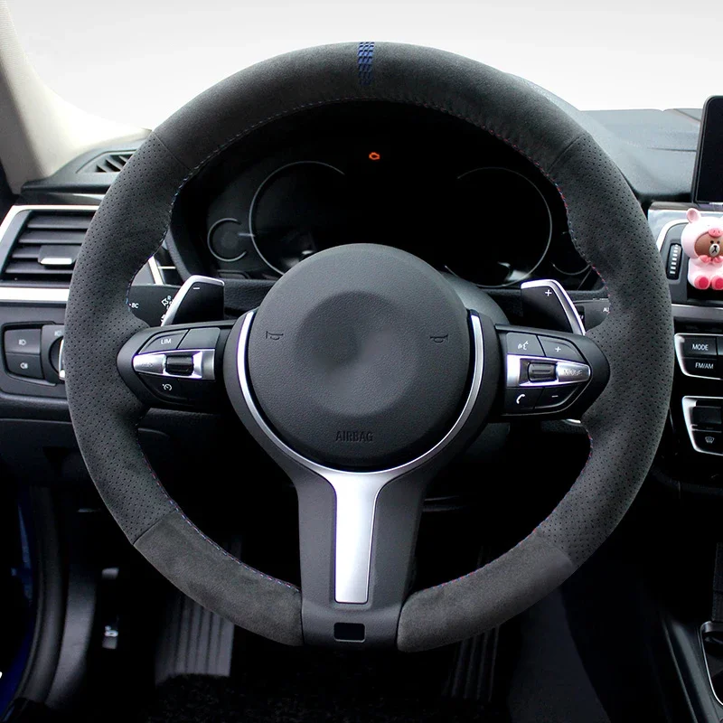 Чехол рулевого колеса автомобиля в алькантаре для BMW M Sport F30 F31 F34 F10 F11 F07 F45 F46 F22 F23 M235i M240i чехол на руль
Чехол рулевого колеса автомобиля в алькантаре для BMW M Sport F30 F31 F34 F10 F11 F07 F45 F46 F22 F23 M235i M240i чехол на руль