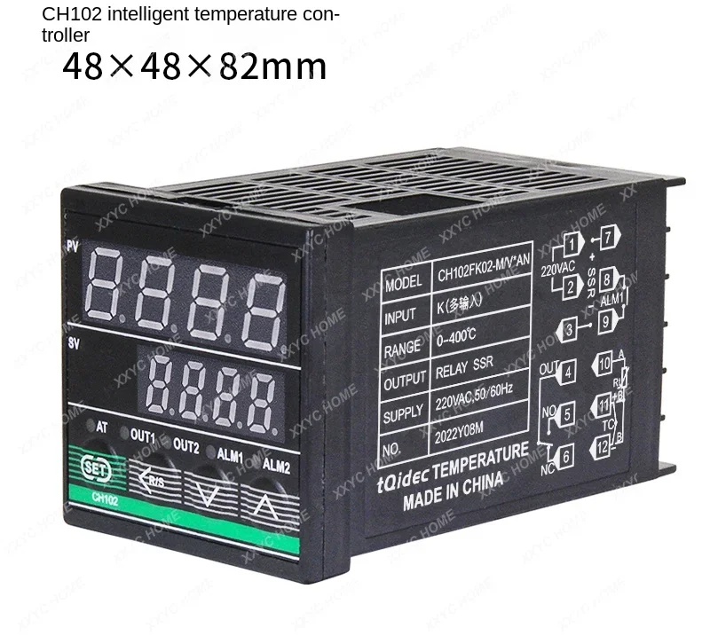 Electric intelligent digital display thermostat CH102 multi-signal input PID adjustment control
Electric intelligent digital display thermostat CH102 multi-signal input PID adjustment control