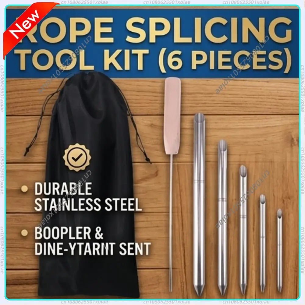 6Pcs Stainless Steel Rope Splicing Fid Set Knitting Needles for Boat Marine Rope Paracord Dog Leash DIY Weaving Craft Tools
6Pcs Stainless Steel Rope Splicing Fid Set Knitting Needles for Boat Marine Rope Paracord Dog Leash DIY Weaving Craft Tools