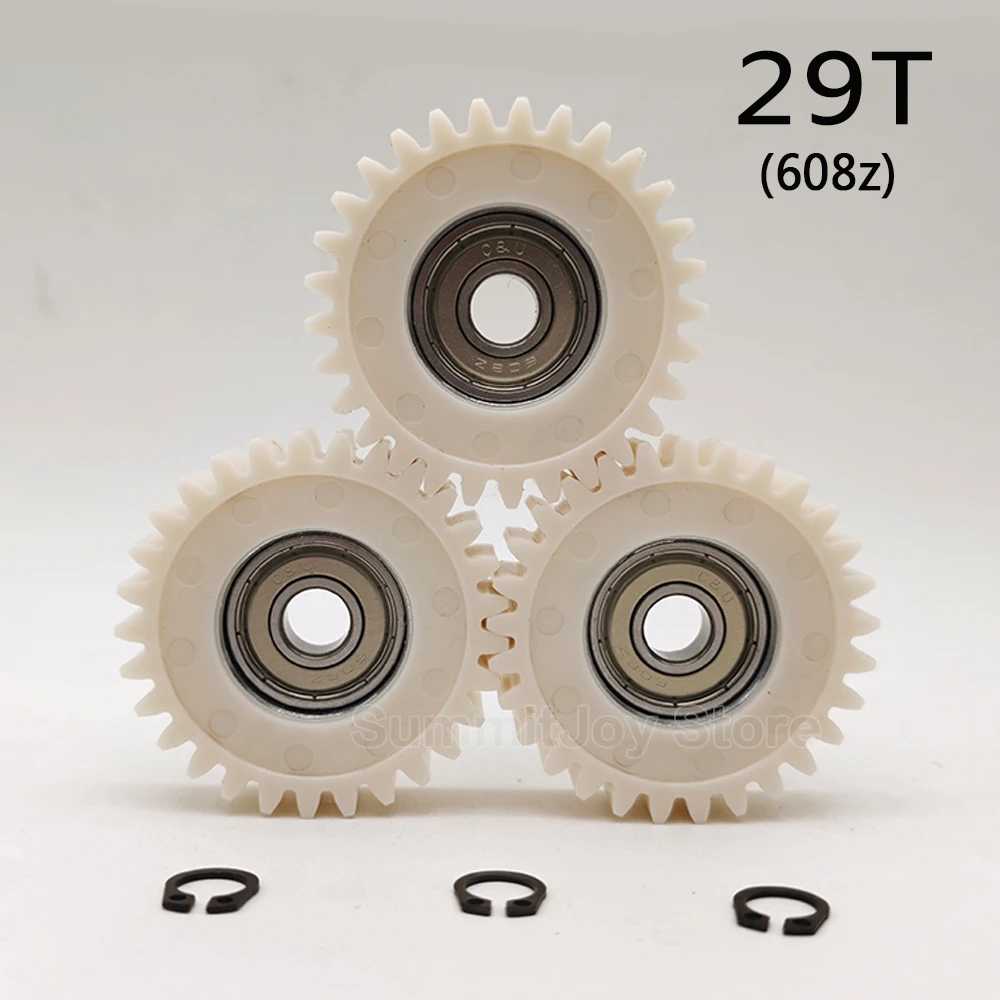29-зубчатые шестерни с 8-мм подшипниками, планетарные редукторы 46,5x13 мм для электровелосипедов, нейлоновые, 29 зубьев
29-зубчатые шестерни с 8-мм подшипниками, планетарные редукторы 46,5x13 мм для электровелосипедов, нейлоновые, 29 зубьев