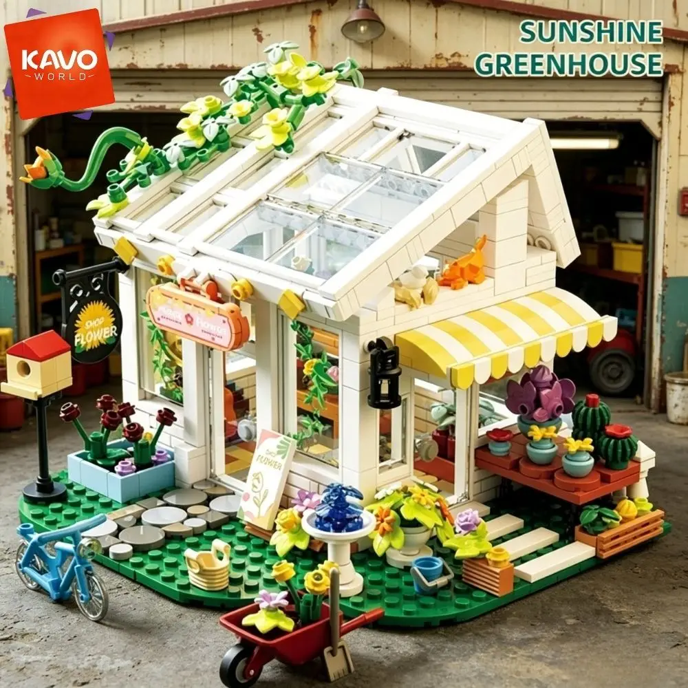 KAVOWORLD Exquisite Flower House Building Blocks Set Stress Relief DIY Flower House Building Bricks Kit Home Decor Holiday Gift
KAVOWORLD Exquisite Flower House Building Blocks Set Stress Relief DIY Flower House Building Bricks Kit Home Decor Holiday Gift