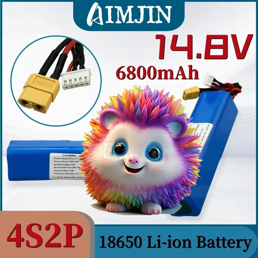 100% New Li-ion Battery 4S2P 14.8V 6.8Ah Large Capacity Drone Rechargeable Various Remote Controlled Aircraft Drone quadcopter
100% New Li-ion Battery 4S2P 14.8V 6.8Ah Large Capacity Drone Rechargeable Various Remote Controlled Aircraft Drone quadcopter