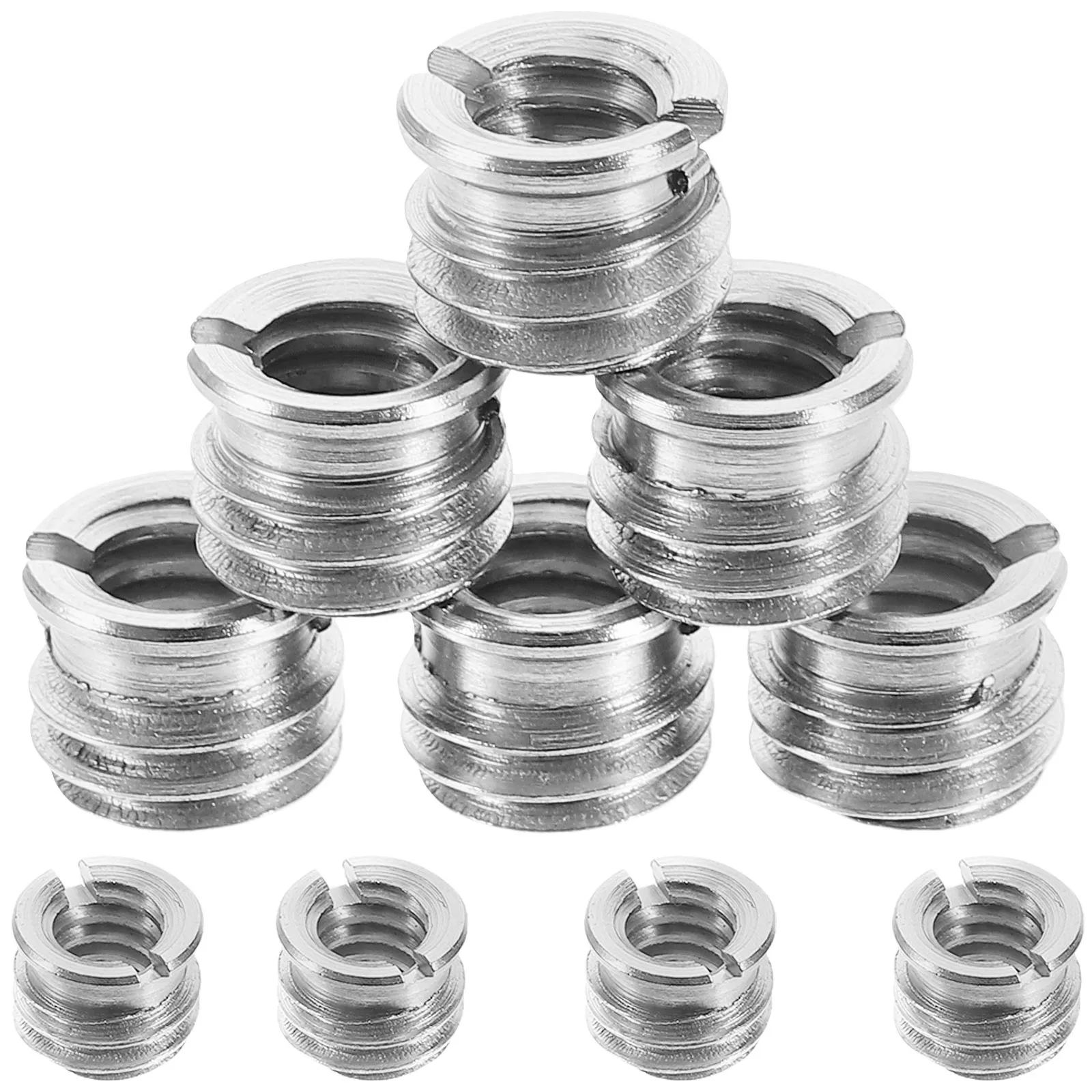 10pcs Tripod Adapter Screws 3/8 to 1/4 Threaded Monopod Decelerator Liner Camera Mount Stainless Steel Stand for Microphone
10pcs Tripod Adapter Screws 3/8 to 1/4 Threaded Monopod Decelerator Liner Camera Mount Stainless Steel Stand for Microphone