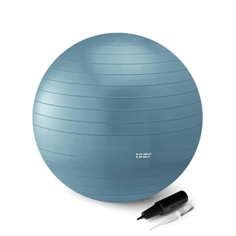 Anti-Burst Exercise Ball with Pump, 23-26" Diameter
Anti-Burst Exercise Ball with Pump, 23-26" Diameter