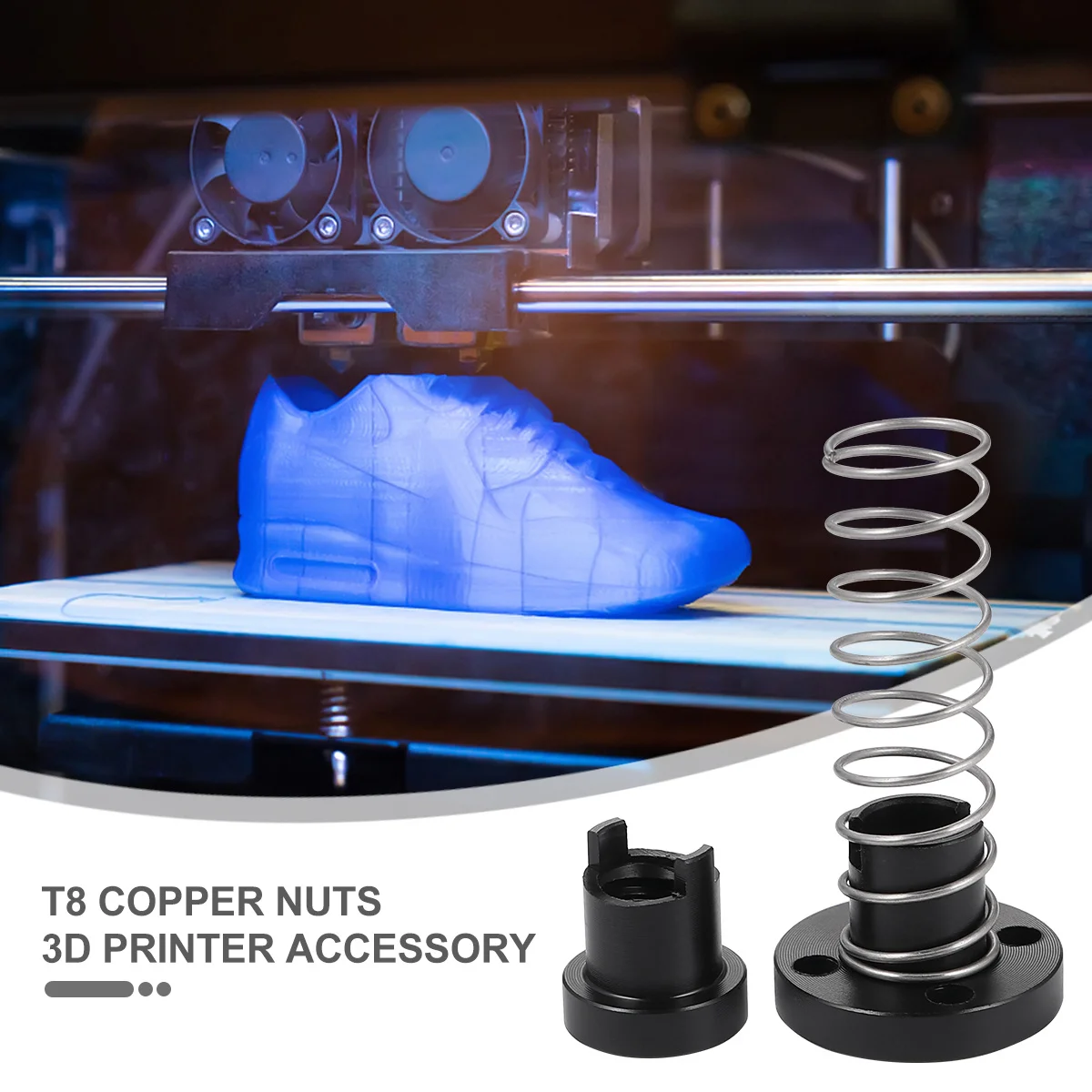 2Pcs 3D Printer Lead Screw T8 Stainless Steel Copper Nut High Hardness Durable Stepper Motor Use T8 Lead Screw
2Pcs 3D Printer Lead Screw T8 Stainless Steel Copper Nut High Hardness Durable Stepper Motor Use T8 Lead Screw