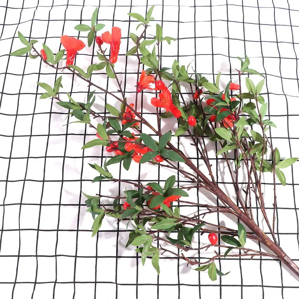 85cm Artificial Pomegranate Flower Realistic Handmade Pomegranate Flower Branches Elegant Real Touch Fake Flower
85cm Artificial Pomegranate Flower Realistic Handmade Pomegranate Flower Branches Elegant Real Touch Fake Flower