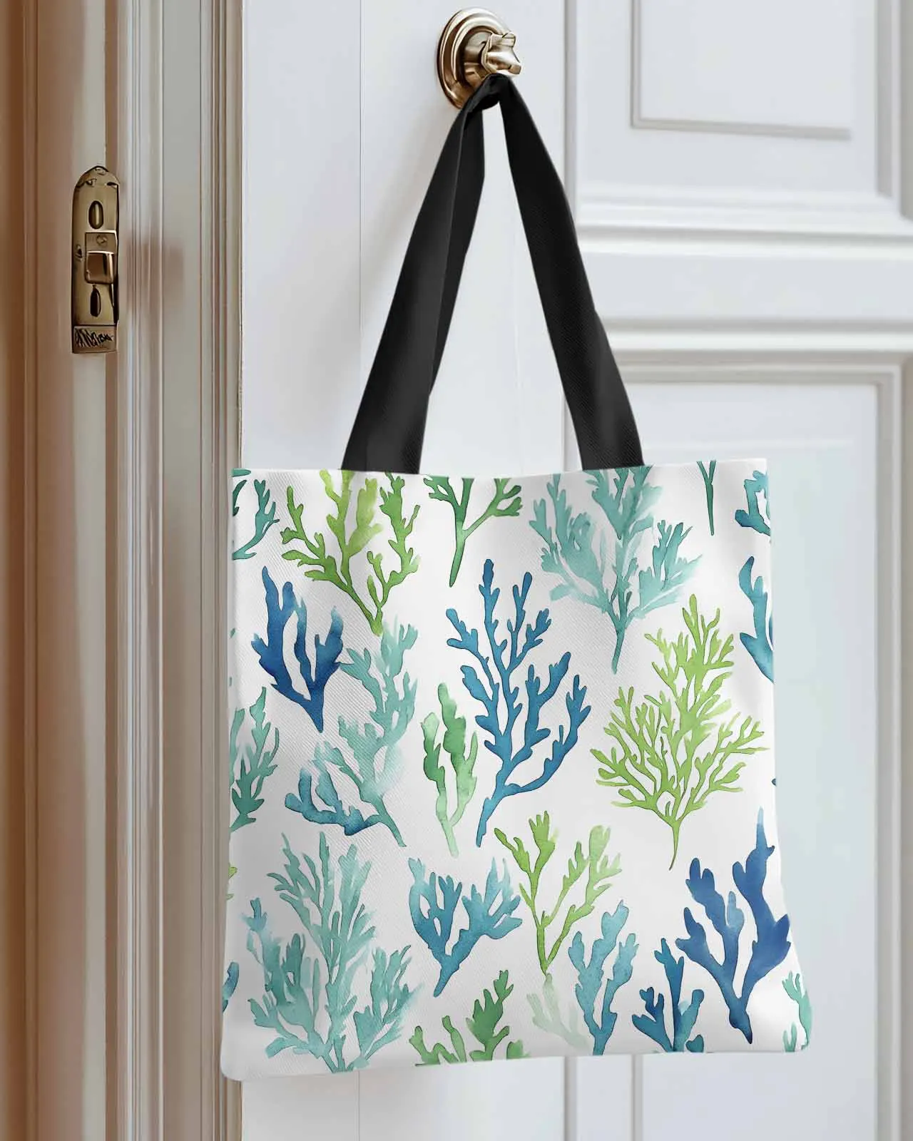 Water Blue Coral Underwater Garden Canvas Bag Handbag Oxford Cloth Eco Shopping Storage Bag for Home Use
Water Blue Coral Underwater Garden Canvas Bag Handbag Oxford Cloth Eco Shopping Storage Bag for Home Use