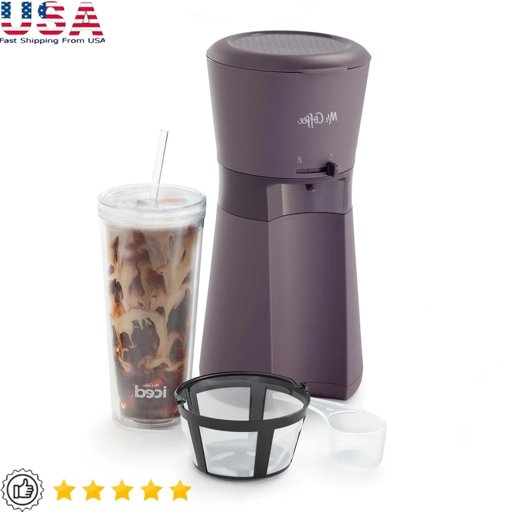 Portable Iced Coffee Machine RapidChill Brewing System Reusable Tumbler and Filter Easy Brew Customizable Home Enjoyment 22oz
Portable Iced Coffee Machine RapidChill Brewing System Reusable Tumbler and Filter Easy Brew Customizable Home Enjoyment 22oz