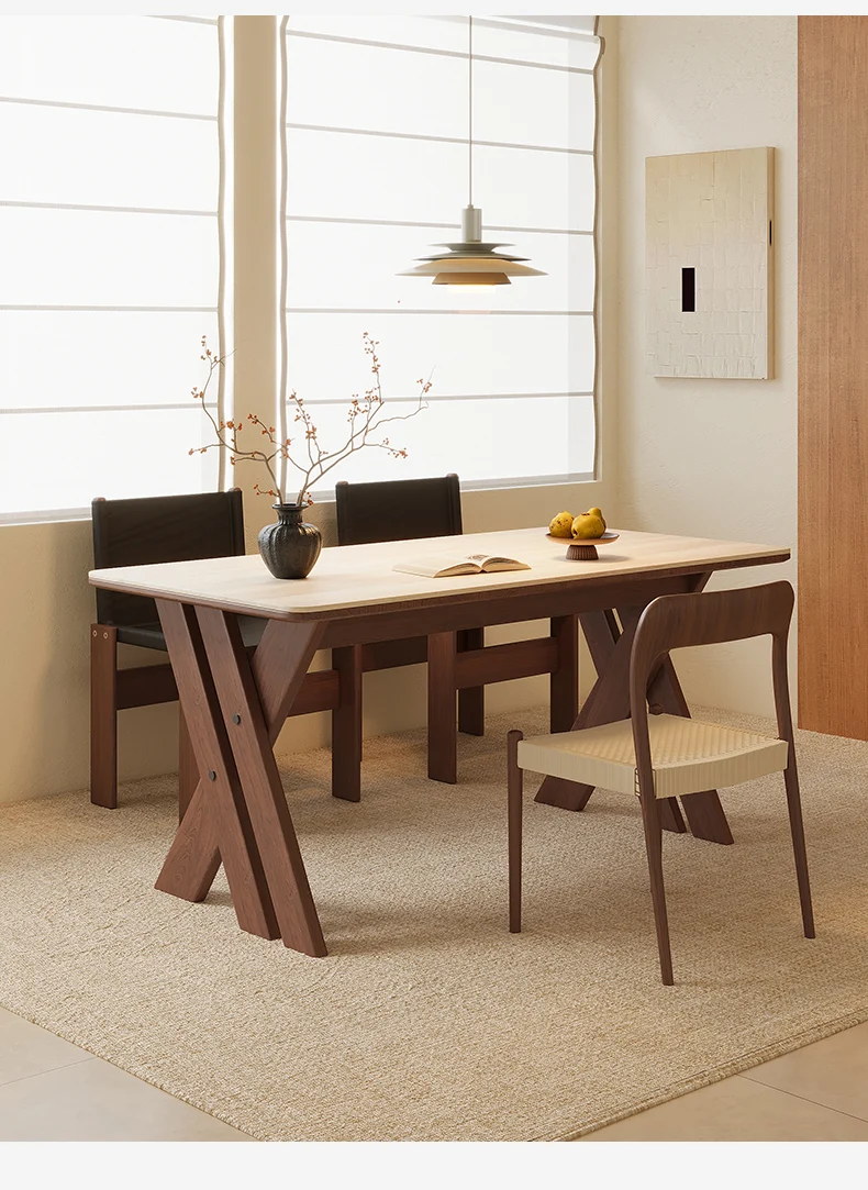 LTT square table solid wood rock slab small apartment dining table medium antique dining table and chair combination
LTT square table solid wood rock slab small apartment dining table medium antique dining table and chair combination