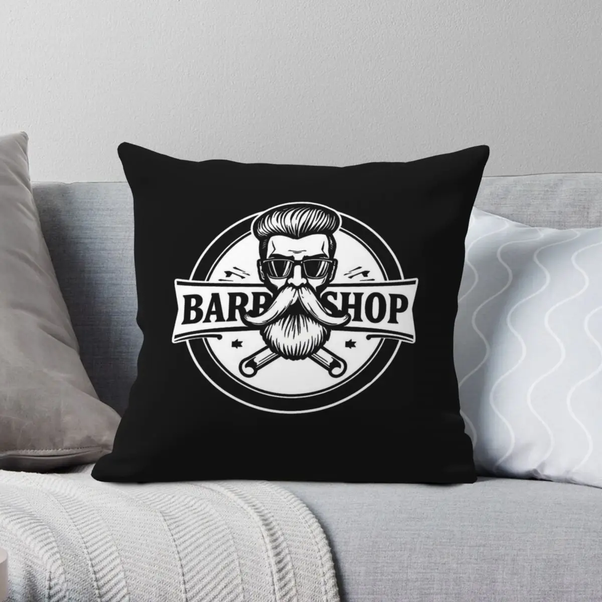 Barbershop Beard Logo Square Pillowcase Polyester Linen Velvet Printed Zip Decorative Room Cushion Case
Barbershop Beard Logo Square Pillowcase Polyester Linen Velvet Printed Zip Decorative Room Cushion Case