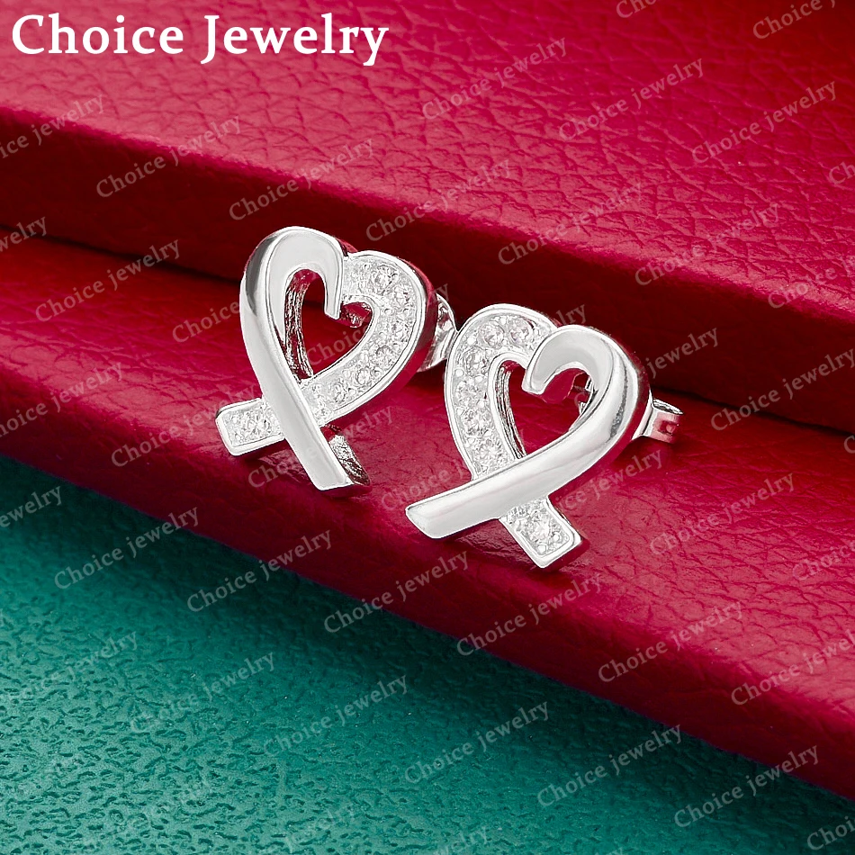 Серьги-гвоздики в форме сердца из стерлингового серебра 925 пробы с цирконием для женщин, модные романтические изящные украшения, аксессуары для годовщины и свадьбы
Серьги-гвоздики в форме сердца из стерлингового серебра 925 пробы с цирконием для женщин, модные романтические изящные украшения, аксессуары для годовщины и свадьбы