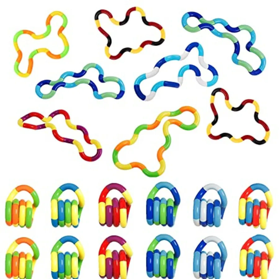 Quality Assurance 20 PCS Multicolored Quiet Fidgets Toys for Unique Fidget Experience, Anti Anxiety Sensory Toys Combine into N
Quality Assurance 20 PCS Multicolored Quiet Fidgets Toys for Unique Fidget Experience, Anti Anxiety Sensory Toys Combine into N