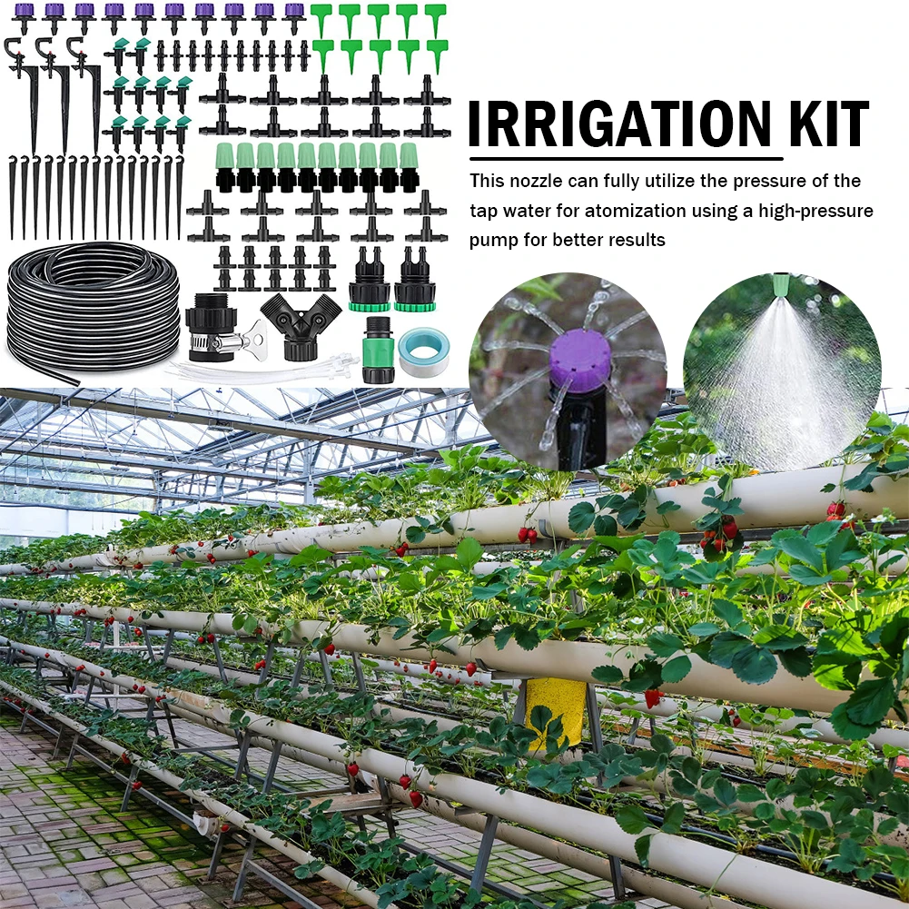153pcs/set Garden Hose Micro Drip Watering Kits Practical 30m Garden Plants Watering System Gardening Tools Irrigation Equipment
153pcs/set Garden Hose Micro Drip Watering Kits Practical 30m Garden Plants Watering System Gardening Tools Irrigation Equipment