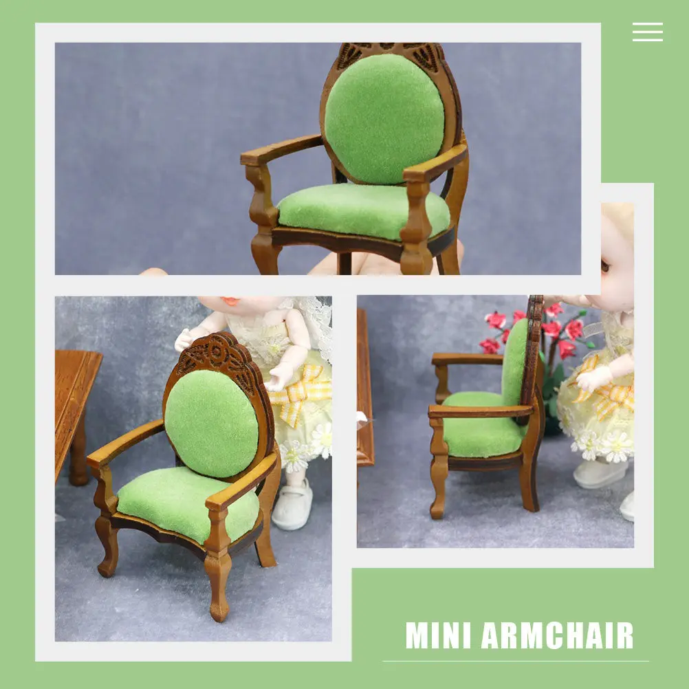 2Pcs Mini Armchair Wooden Miniature House Accessory Decoration Small Furniture Ornament for Kids Playroom Scene Layout
2Pcs Mini Armchair Wooden Miniature House Accessory Decoration Small Furniture Ornament for Kids Playroom Scene Layout