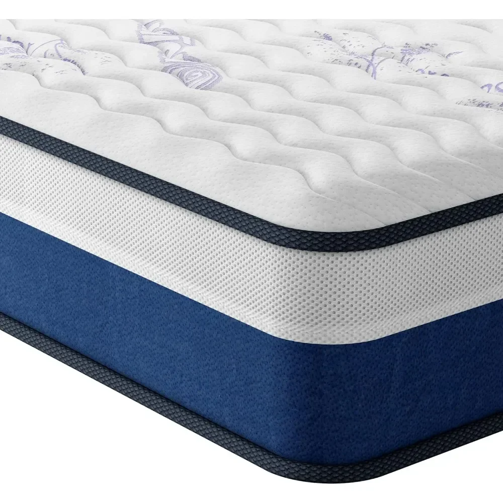 Hybrid Mattress/Bed in a Box, Medium Firm Plush Feel - Multi-Layer Memory Foam and Pocket Spring - CertiPUR-US Certified
Hybrid Mattress/Bed in a Box, Medium Firm Plush Feel - Multi-Layer Memory Foam and Pocket Spring - CertiPUR-US Certified