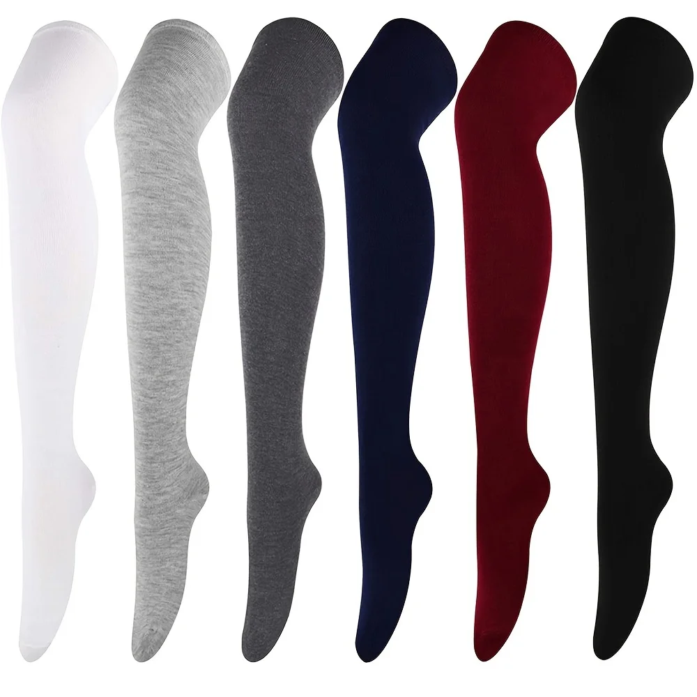 Solid Thigh High Socks, Casual All-match Party Over The Knee Socks, Women's Stockings & Hosiery
Solid Thigh High Socks, Casual All-match Party Over The Knee Socks, Women's Stockings & Hosiery