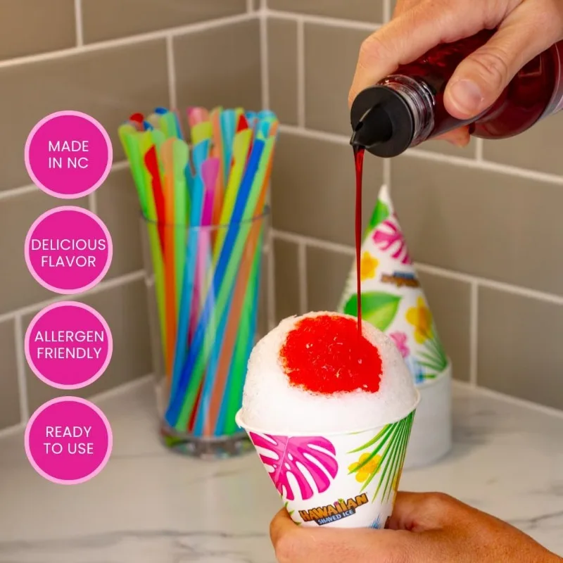 Maker Kit - Home Snow-Like Dessert Machine for Kids with Cherry, Grape, Blue Raspberry Syrups -25 Cups, Spoon Straws & Bottle
Maker Kit - Home Snow-Like Dessert Machine for Kids with Cherry, Grape, Blue Raspberry Syrups -25 Cups, Spoon Straws & Bottle