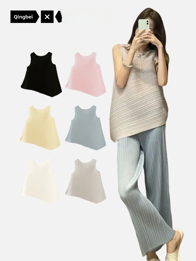 Acttonord Skirt Series Irregular Loose Design Women's Vest Breathable Polyester Fiber round Neck High Elasticity Summer Top
Acttonord Skirt Series Irregular Loose Design Women's Vest Breathable Polyester Fiber round Neck High Elasticity Summer Top