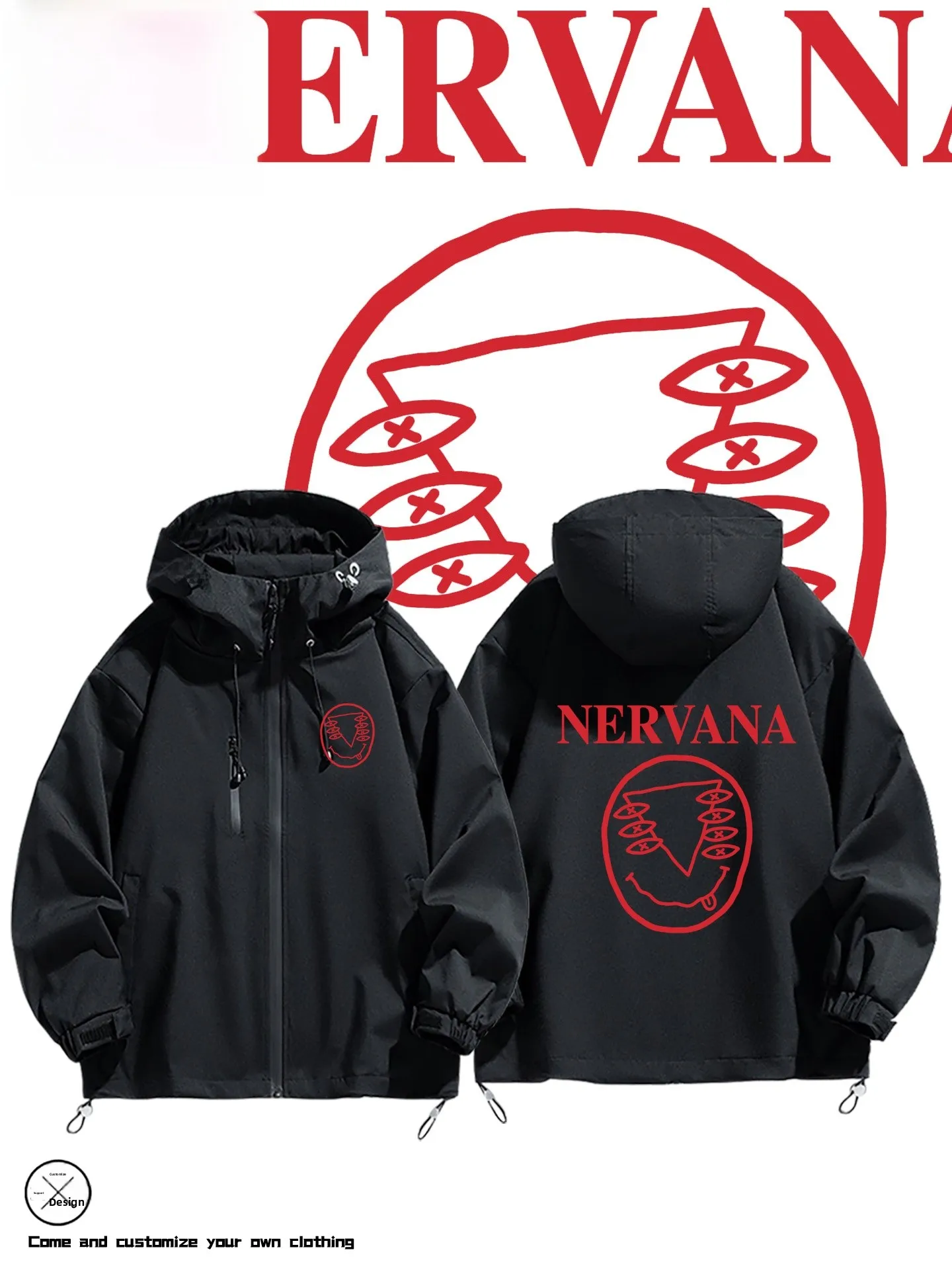 ex Casual SleNERVANA Fce Lined Hooded Jaet Tee-in-One Design Polyester Fiber Zipper Closure Long Sve Coat
ex Casual SleNERVANA Fce Lined Hooded Jaet Tee-in-One Design Polyester Fiber Zipper Closure Long Sve Coat