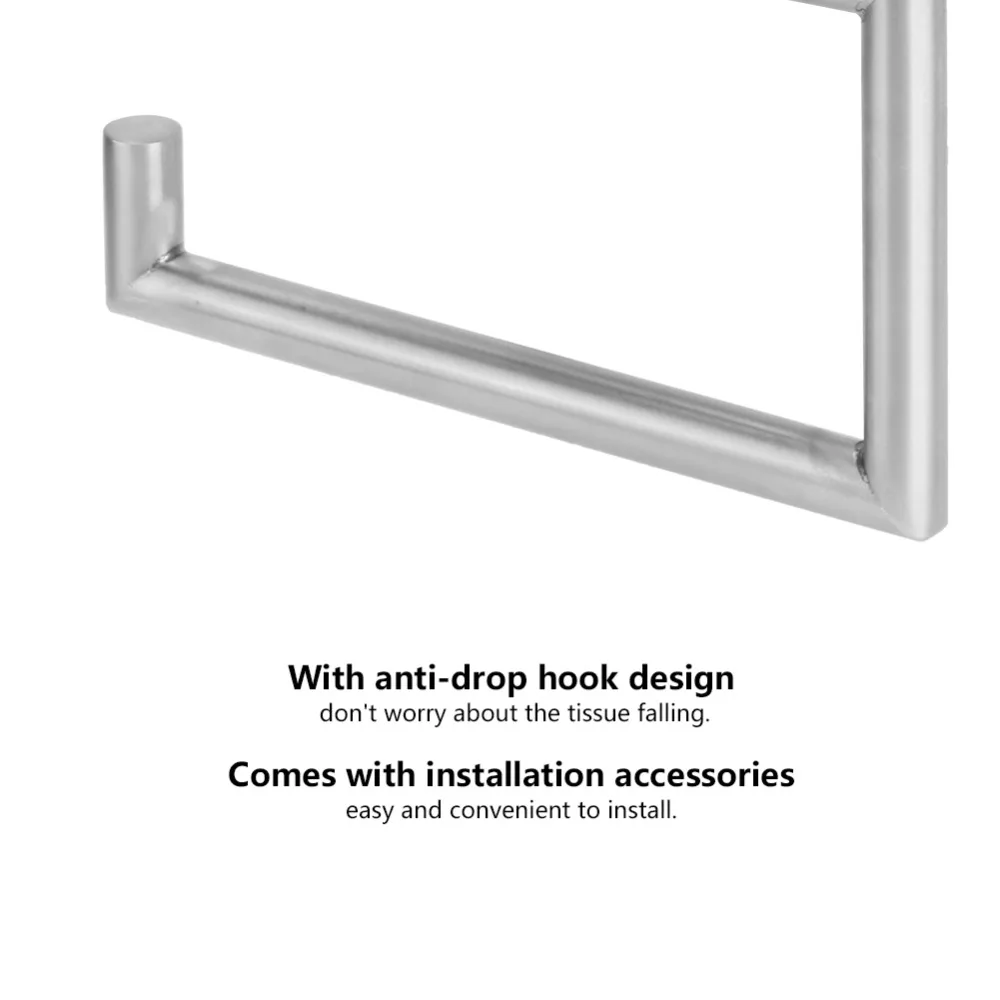 Stainless Steel Toilet Paper Holder Wall-Mounted Easy to Install Bathroom Towel Rack Silver Space-Saving Paper Towel Holder
Stainless Steel Toilet Paper Holder Wall-Mounted Easy to Install Bathroom Towel Rack Silver Space-Saving Paper Towel Holder