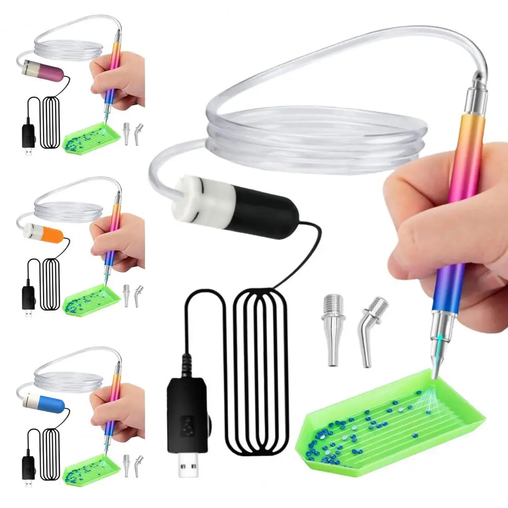 Wax-free Diamond Art Pen Electric Diamond Art Pen USB-Powered Diamond Placement Vacuum Pen for DIY Rhinestone Art Crafts
Wax-free Diamond Art Pen Electric Diamond Art Pen USB-Powered Diamond Placement Vacuum Pen for DIY Rhinestone Art Crafts