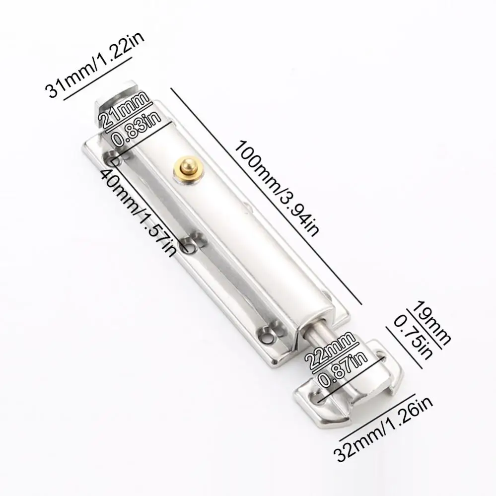 1 Piece 5 Inch Stainless Steel Automatic Spring Door Bolt for Bedroom / Kitchen / living rooms / cabinets Screws
1 Piece 5 Inch Stainless Steel Automatic Spring Door Bolt for Bedroom / Kitchen / living rooms / cabinets Screws