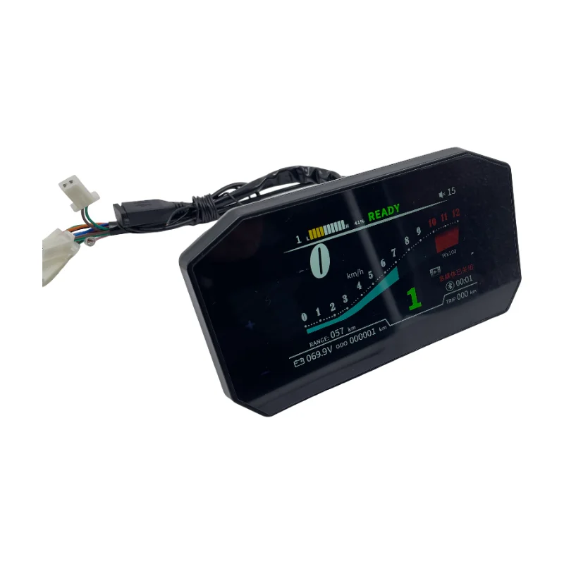 TFT Speedometer Dashboard Display 48V 60V 72V 96V 108V With ONE-LIN and CAN-BUS for Electric Bike Scooter Motorcycle
TFT Speedometer Dashboard Display 48V 60V 72V 96V 108V With ONE-LIN and CAN-BUS for Electric Bike Scooter Motorcycle