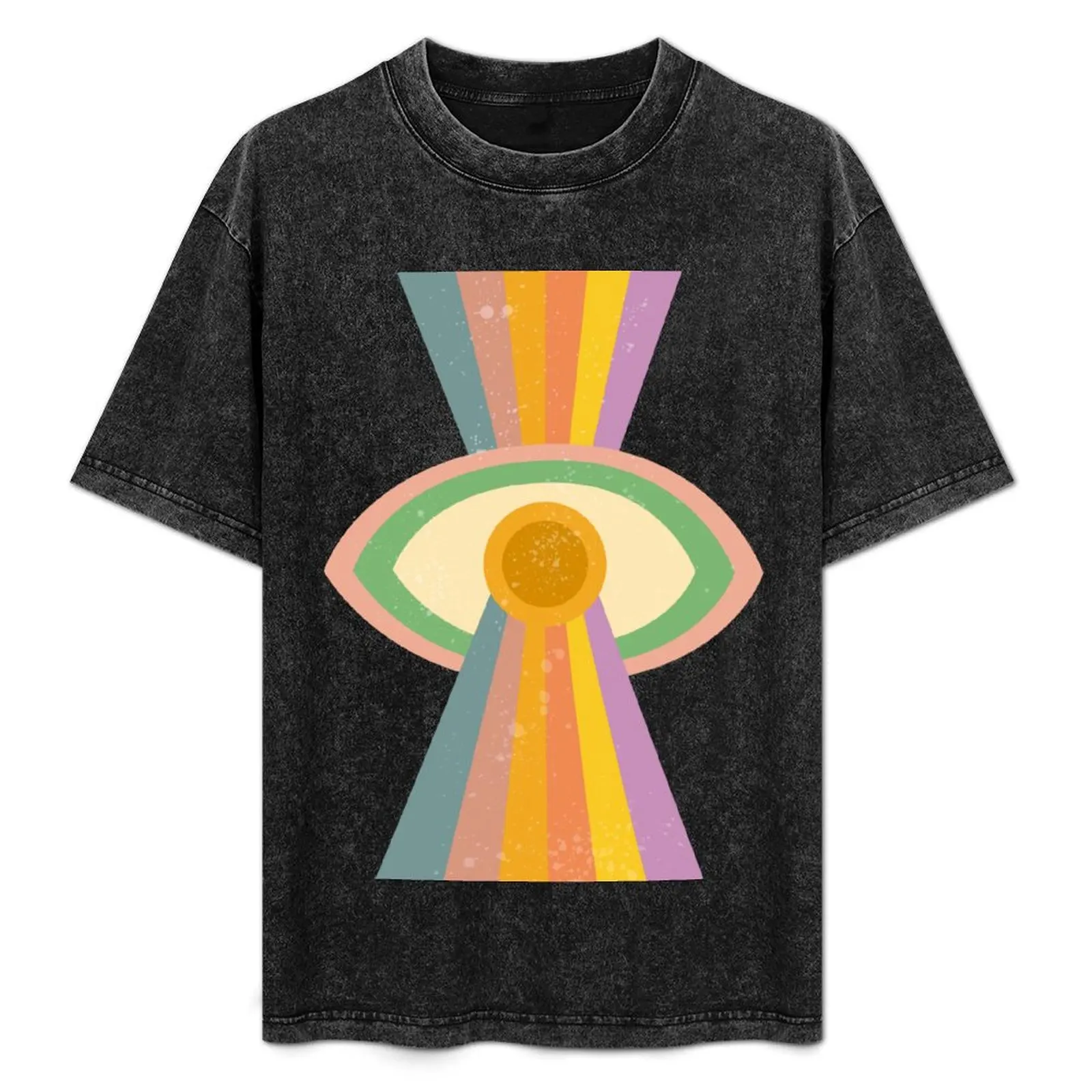 Retro Trippy Rainbow Eye T-Shirt All Match Basic Short Sleeve Top
Retro Trippy Rainbow Eye T-Shirt All Match Basic Short Sleeve Top