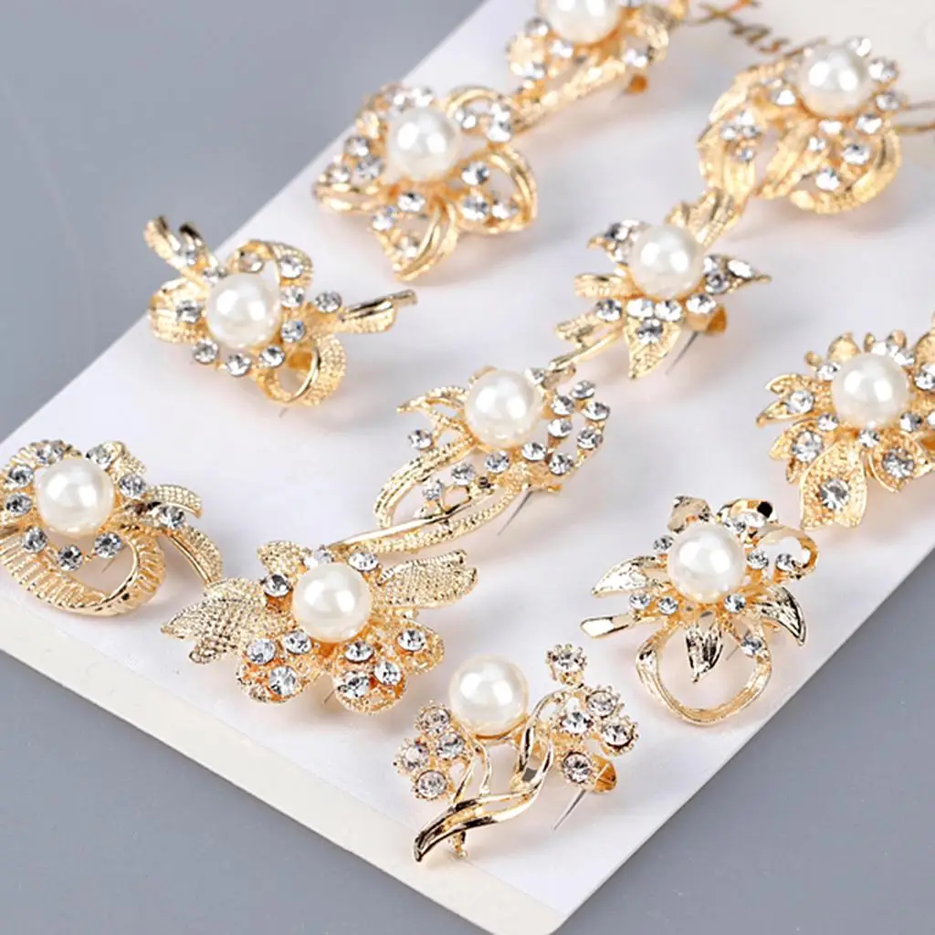 Fashion Jewelry Flower Brooch Set Rhinestone and Artificial Pearl Large Pins for Women’s Suit Wedding and Events
Fashion Jewelry Flower Brooch Set Rhinestone and Artificial Pearl Large Pins for Women’s Suit Wedding and Events