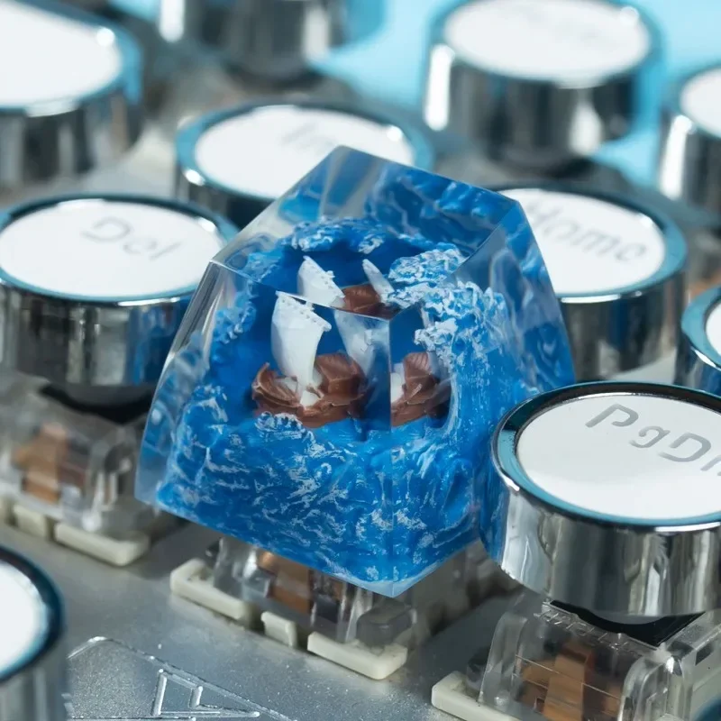 1Pc Wave Pirate Ship Resin Keycaps Handmade Keycaps for Cherry Mx Switch Gamer Mechanical Backlit Keyboard Replace RGB Keycaps
1Pc Wave Pirate Ship Resin Keycaps Handmade Keycaps for Cherry Mx Switch Gamer Mechanical Backlit Keyboard Replace RGB Keycaps