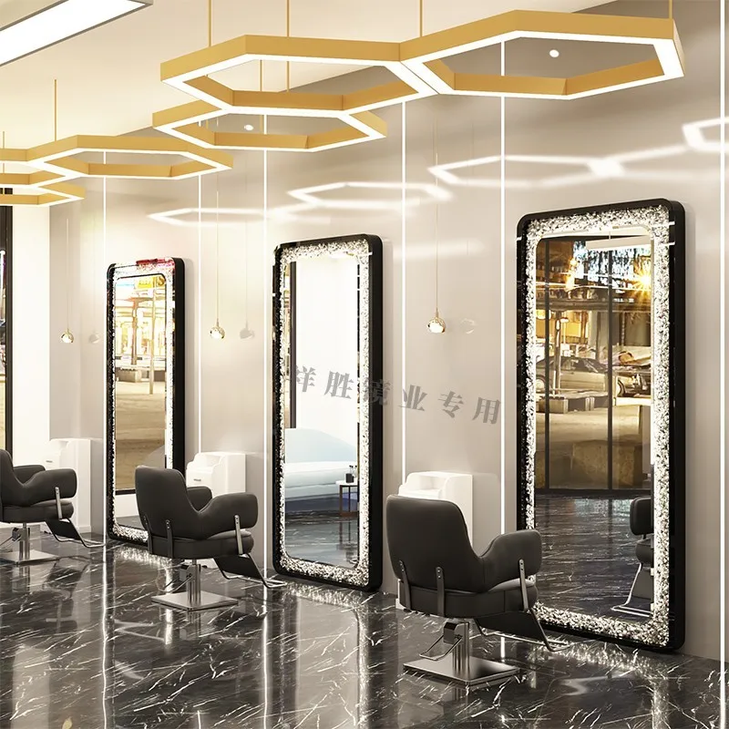 New hairdresser mirror table hairdresser mirror hair salon special wall-mounted led single-sided mirror
New hairdresser mirror table hairdresser mirror hair salon special wall-mounted led single-sided mirror