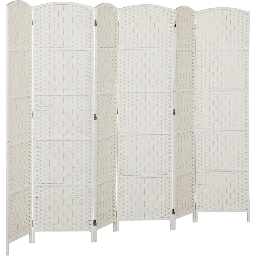 Room Divider, 6 Panel Folding Privacy Screen, 6FT Tall Portable Wicker Weave Partition Wall Divider for Bedroom, Home Office
Room Divider, 6 Panel Folding Privacy Screen, 6FT Tall Portable Wicker Weave Partition Wall Divider for Bedroom, Home Office