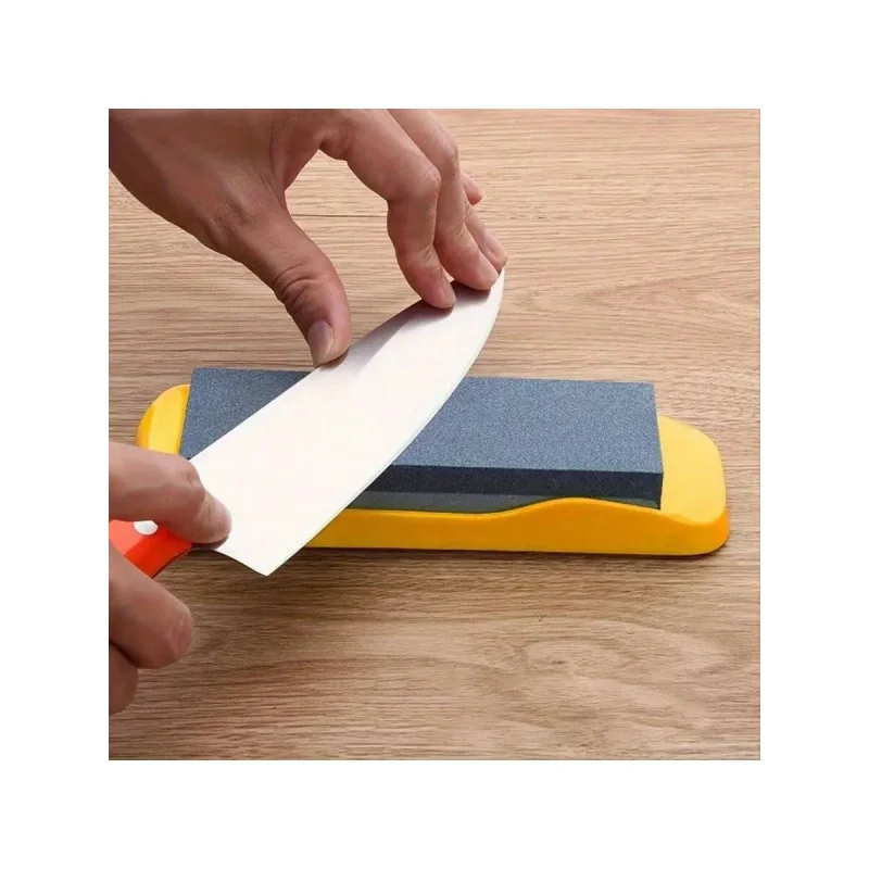 1pc Double-Sided Sharpening Stone Whetstone With Non-Slip Base, Convenient For Household Knife Sharpening
1pc Double-Sided Sharpening Stone Whetstone With Non-Slip Base, Convenient For Household Knife Sharpening