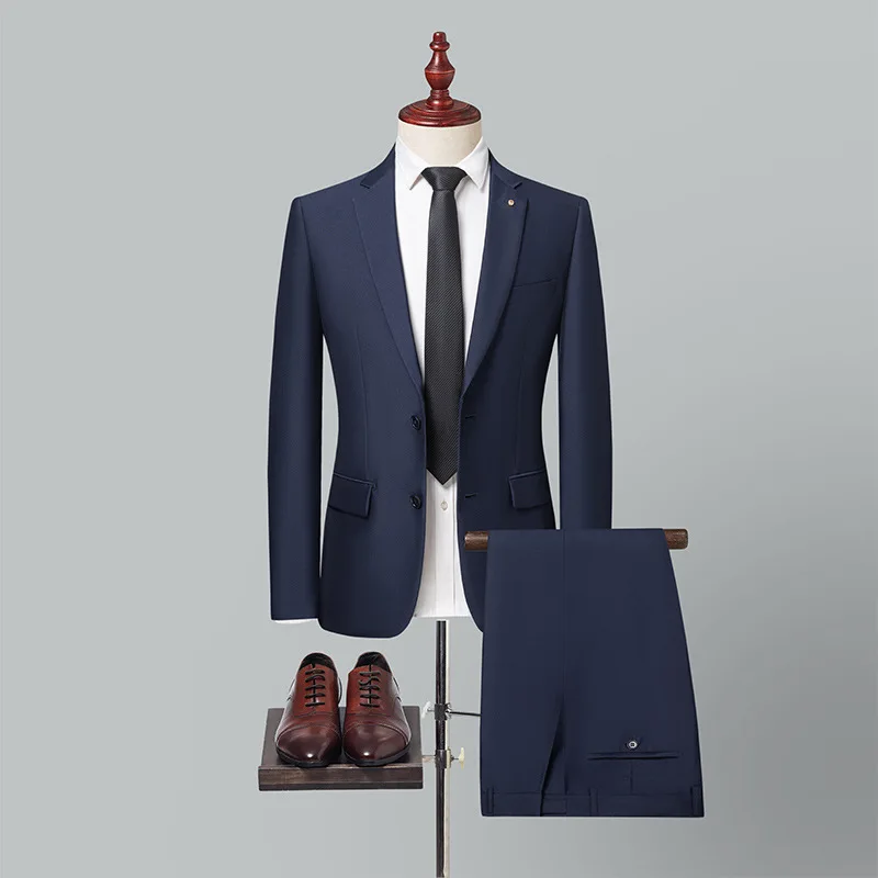 KIDWHXR Suit Outfit Man Simple Solid Color Single-breasted Blazer Male Straight-leg Pant Men British Style Wedding 2-piece Set
KIDWHXR Suit Outfit Man Simple Solid Color Single-breasted Blazer Male Straight-leg Pant Men British Style Wedding 2-piece Set