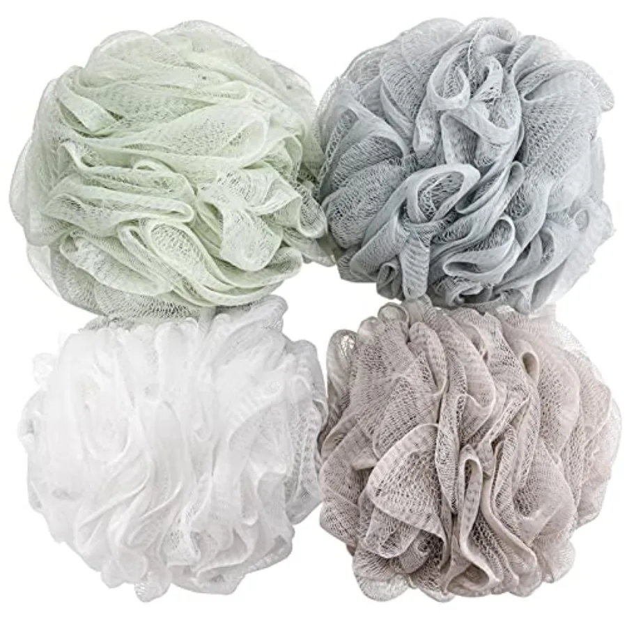 BTYMS Bath Sponge Shower Loofahs 60g Mesh Pouf Bath Scrunchies Body Wash Puff Shower Puff - Pack of 4
BTYMS Bath Sponge Shower Loofahs 60g Mesh Pouf Bath Scrunchies Body Wash Puff Shower Puff - Pack of 4