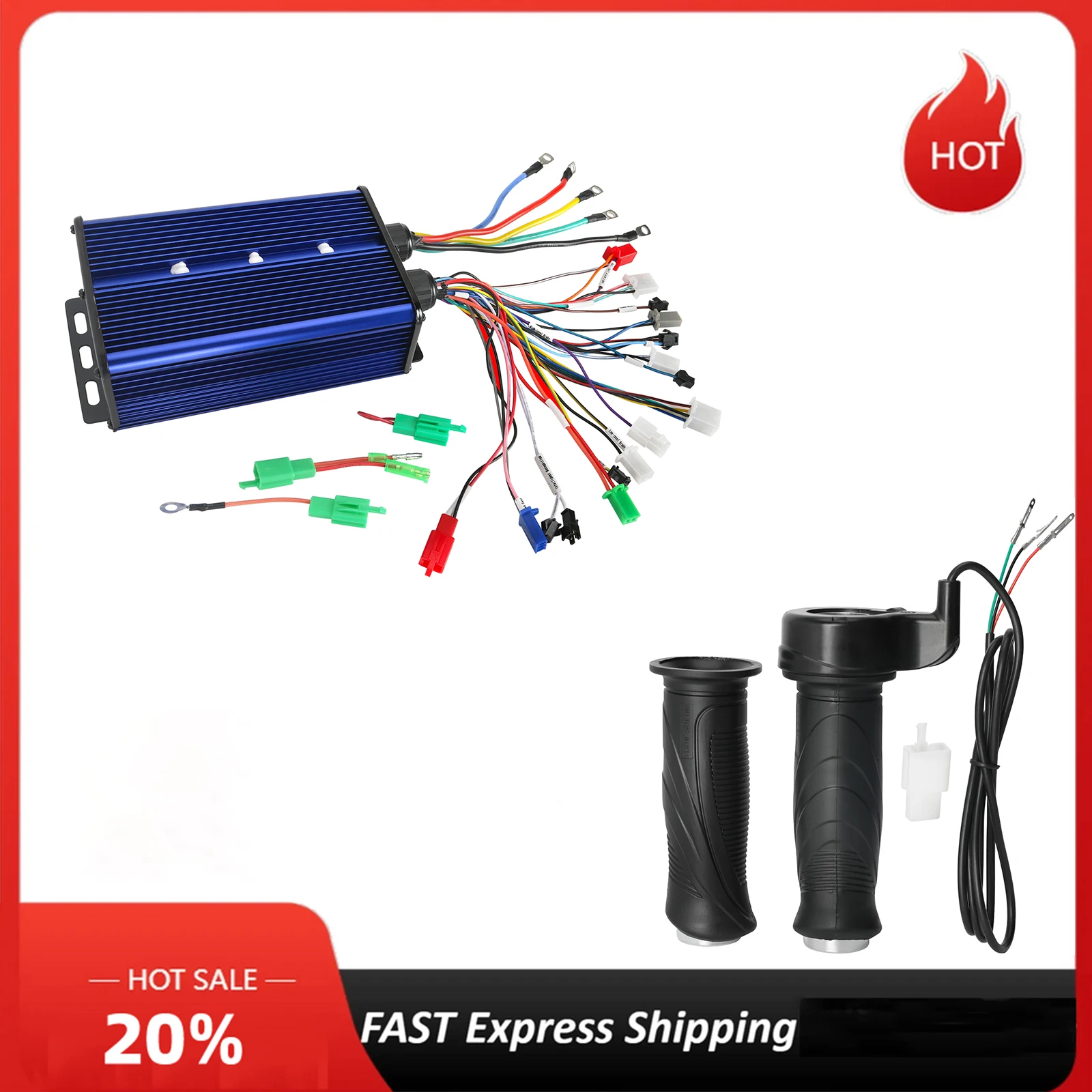 Аксессуары для квадроциклов, 36 В/48 В/60 В/72 В, 60 А, 350 Вт-3000 Вт, бесщеточный контроллер, 40 А + дроссельный скутер
Аксессуары для квадроциклов, 36 В/48 В/60 В/72 В, 60 А, 350 Вт-3000 Вт, бесщеточный контроллер, 40 А + дроссельный скутер