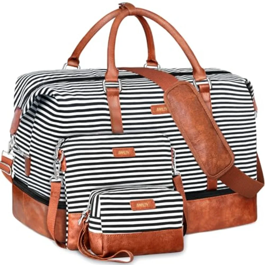 Weekender Bags for Women, 21" Weekender Travel Bag, Travel Duffle Bag with Shoe Compartment Carry on Overnight Duffel Bag for W
Weekender Bags for Women, 21" Weekender Travel Bag, Travel Duffle Bag with Shoe Compartment Carry on Overnight Duffel Bag for W