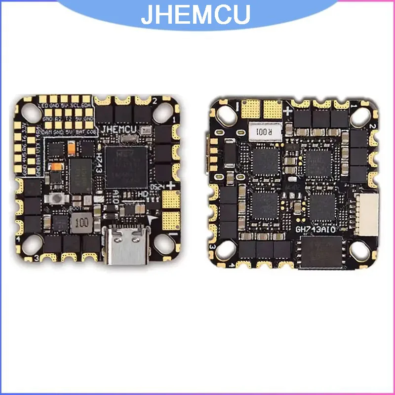 JHEMCU GH743AIO-HD F743 Flight Controller & 40A 4in1 ESC, with ICM-42688 & AM32 for 3-6S FPV Freestyle HD Drone
JHEMCU GH743AIO-HD F743 Flight Controller & 40A 4in1 ESC, with ICM-42688 & AM32 for 3-6S FPV Freestyle HD Drone