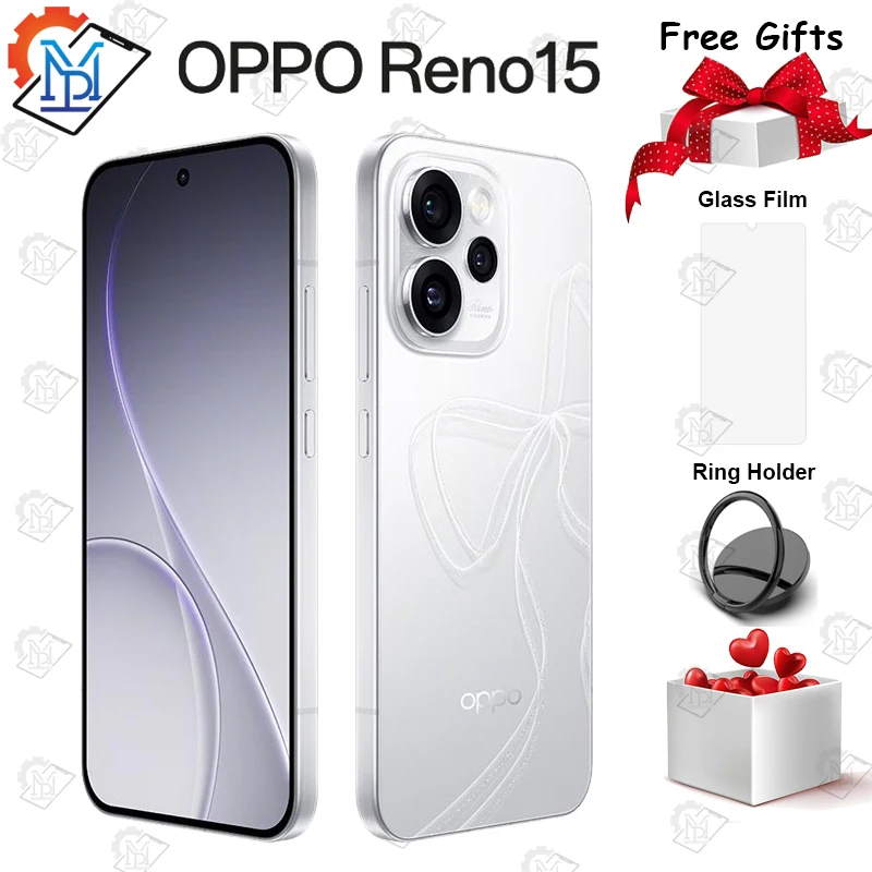 Original OPPO RENO 15 5G Mobile Phone 6.32" 120Hz Display Dimensity 8450 Camera 200MP Battery 6200mAh CN Version Smartphone
Original OPPO RENO 15 5G Mobile Phone 6.32" 120Hz Display Dimensity 8450 Camera 200MP Battery 6200mAh CN Version Smartphone