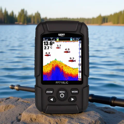 Lucky FF718LiC-WLA Fish Finder portatile wireless 45M/147 piedi Sonar Profondità ecosonda echolot echo sondeur deeper