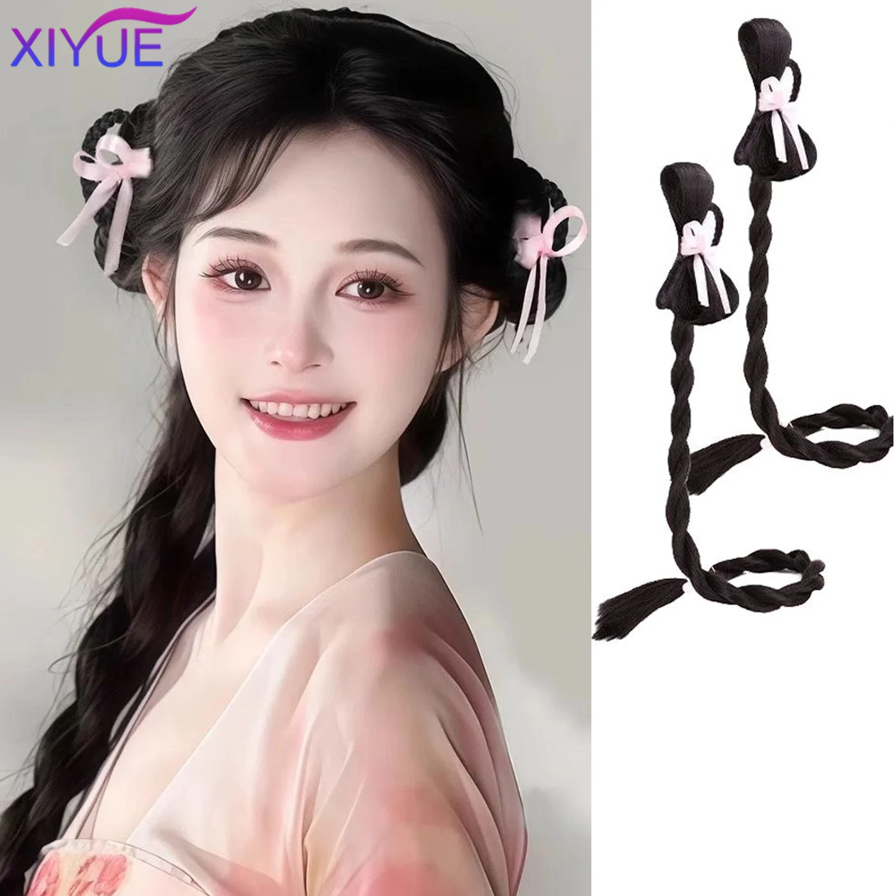 XIYUE 2PC Ponytail Synthetic Wig Braid New Chinese Double Ponytail Twist Boxing Braid Wig braid hair loop Ponytail Wig
XIYUE 2PC Ponytail Synthetic Wig Braid New Chinese Double Ponytail Twist Boxing Braid Wig braid hair loop Ponytail Wig