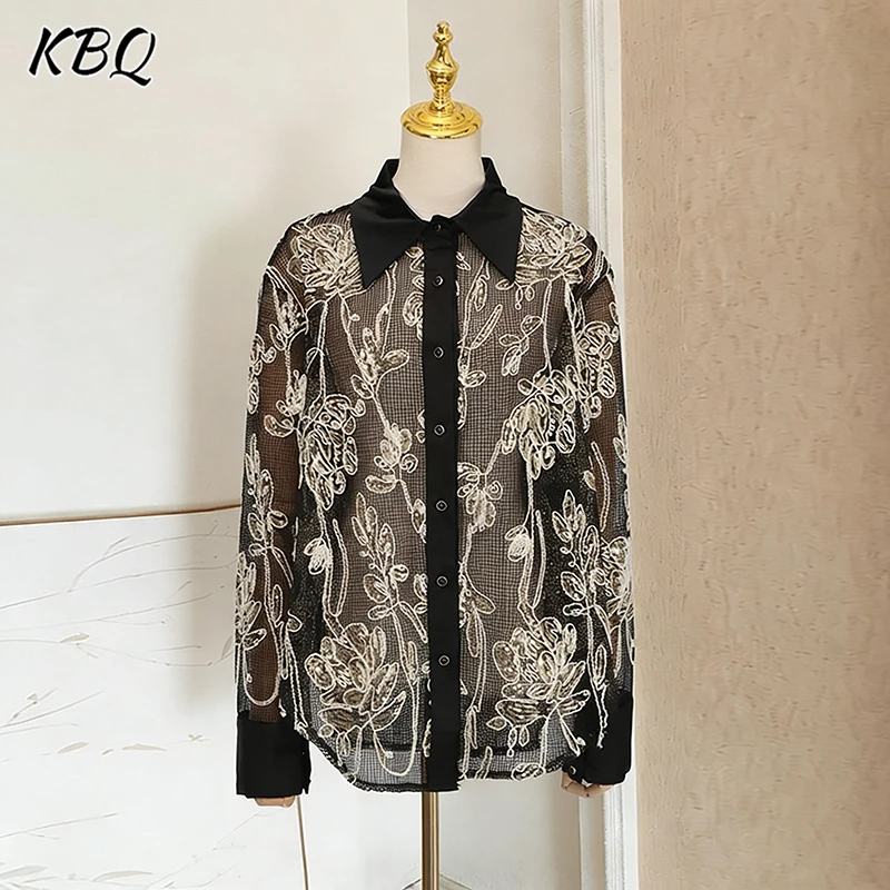Новая женская рубашка KBQ: однотонная, с пайетками, в стиле ретро, с отложным воротником, длинным рукавом, свободного кроя, элегантная, интеллектуальная, осенняя мода
Новая женская рубашка KBQ: однотонная, с пайетками, в стиле ретро, с отложным воротником, длинным рукавом, свободного кроя, элегантная, интеллектуальная, осенняя мода