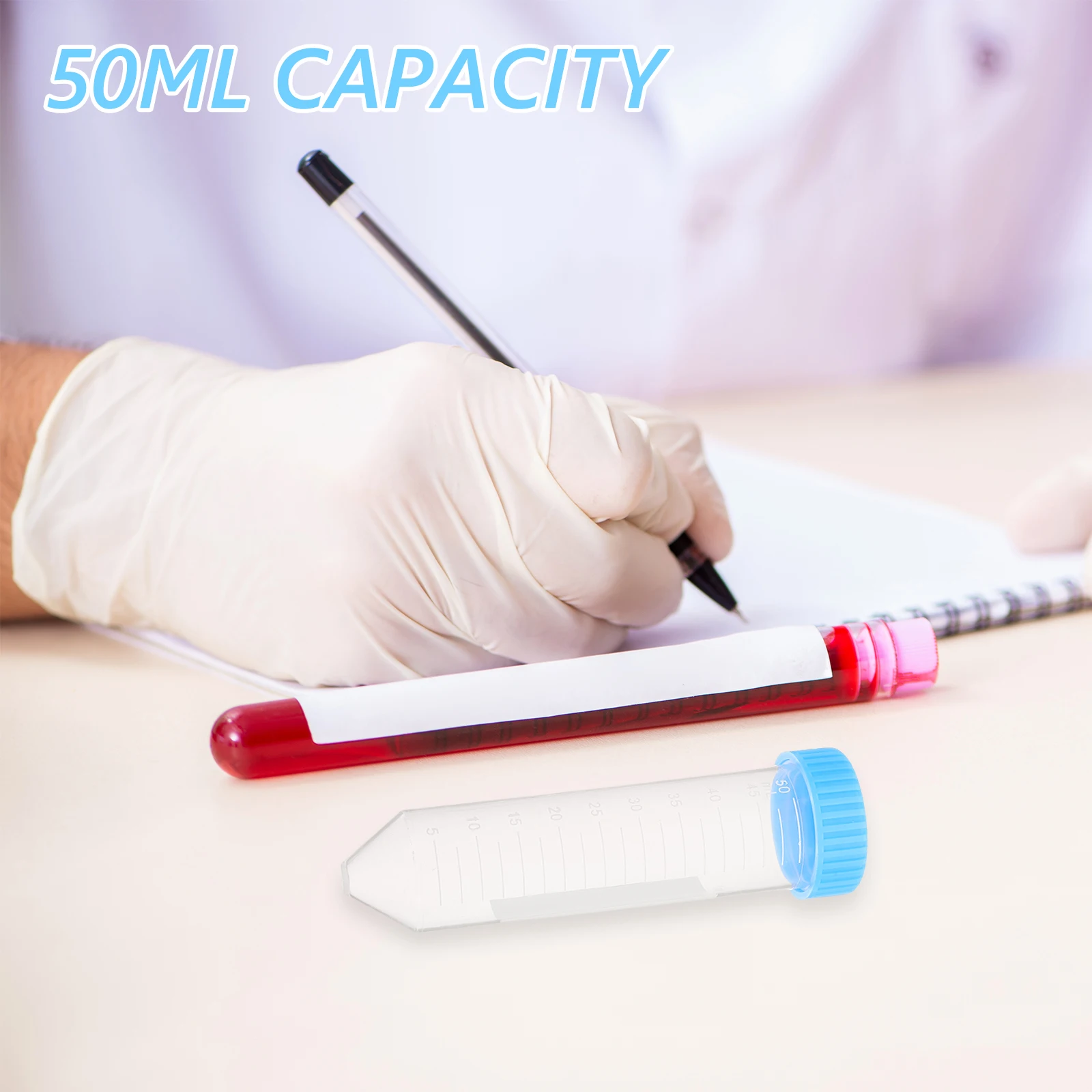 50pcs Tubes 50ml Capacity Smooth Wall High Transparency Measurement Scale Elastic Lid Laboratory Supplies Tube
50pcs Tubes 50ml Capacity Smooth Wall High Transparency Measurement Scale Elastic Lid Laboratory Supplies Tube